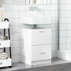 vidaXL Conjuntos De Muebles-Armario de lavabo madera de ingeniería 40x37x59 cm