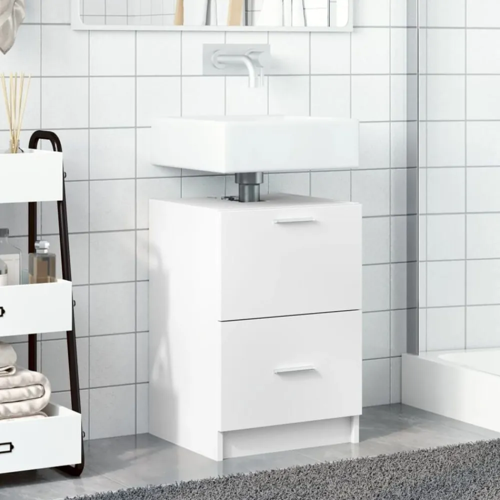 vidaXL Conjuntos De Muebles-Armario de lavabo madera de ingeniería 40x37x59 cm