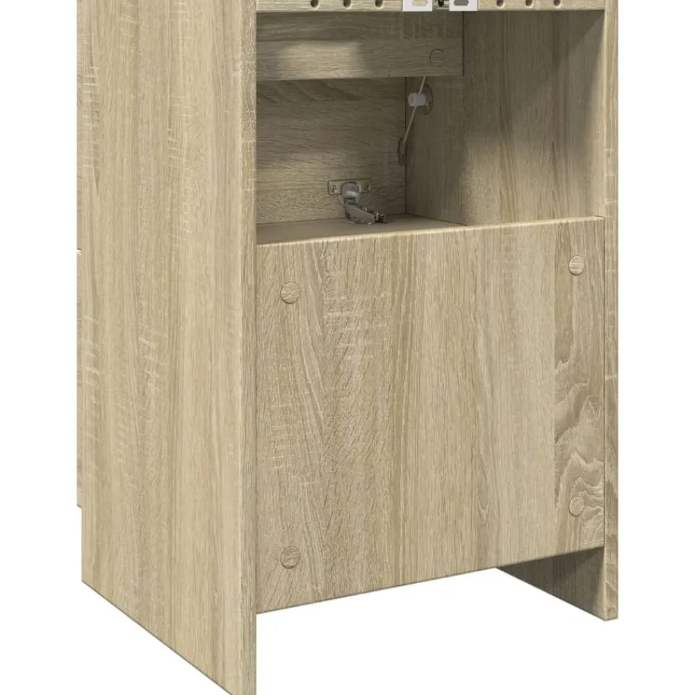vidaXL Armario de lavabo madera de ingeniería 40x37x59 cm Roble Sonoma Online