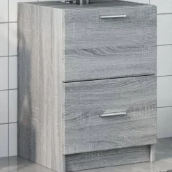 vidaXL Conjuntos De Muebles-Armario de lavabo madera de ingeniería 40x37x59 cm