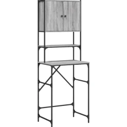 vidaXL Armario de lavadora 68x48,5x194 cm Gris sonoma Online