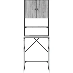 vidaXL Armario de lavadora 68x48,5x194 cm Gris sonoma Online