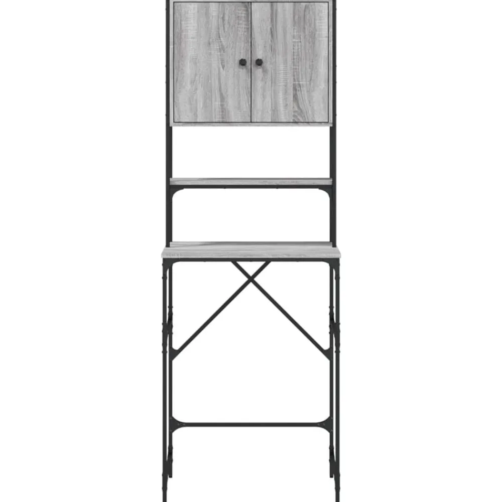 vidaXL Armario de lavadora 68x48,5x194 cm Gris sonoma Online
