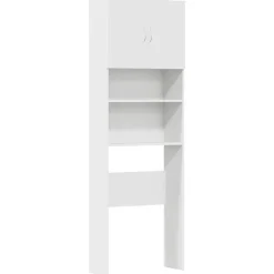 vidaXL Armario de lavadora madera ingeniería 64x24x190 cm Blanco Hot