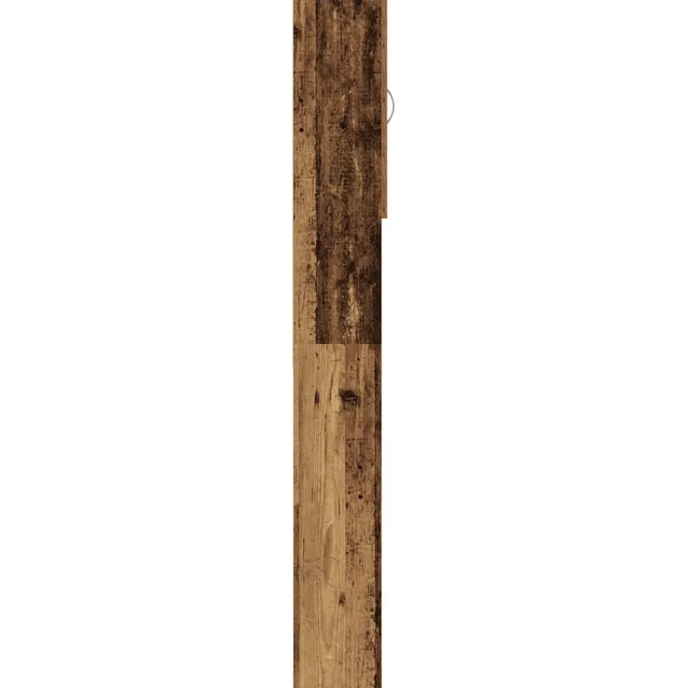 vidaXL Accesorios Para Electrodomésticos-Armario de lavadora madera envejecida 64x25,5x190 cm