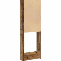 vidaXL Accesorios Para Electrodomésticos-Armario de lavadora madera envejecida 64x25,5x190 cm