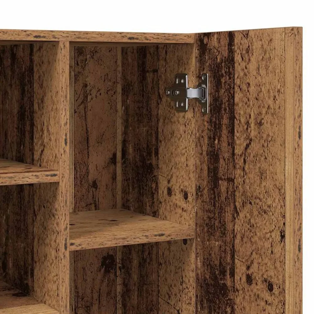 vidaXL Accesorios Para Electrodomésticos-Armario de lavadora madera envejecida 64x25,5x190 cm