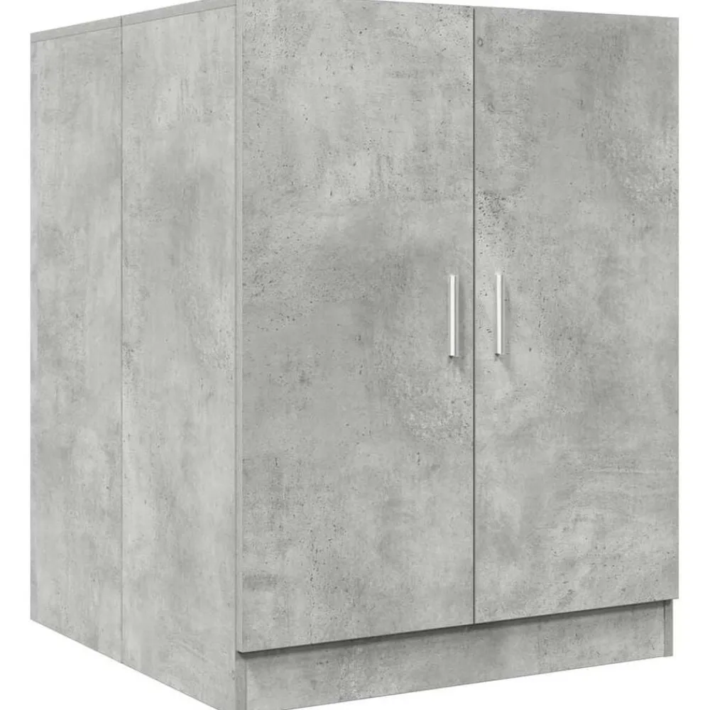 vidaXL Armario de lavadora gris hormigón 70,5x71,5x91,5 cm Gris hormigón Online