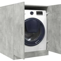 vidaXL Armario de lavadora gris hormigón 70,5x71,5x91,5 cm Gris hormig&oacute;n Online