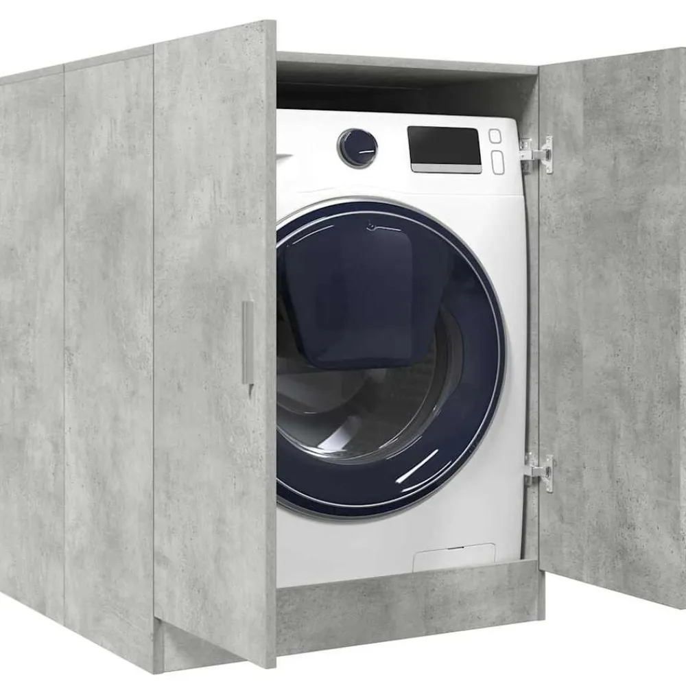 vidaXL Armario de lavadora gris hormigón 70,5x71,5x91,5 cm Gris hormigón Online