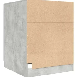 vidaXL Armario de lavadora gris hormigón 70,5x71,5x91,5 cm Gris hormigón Online