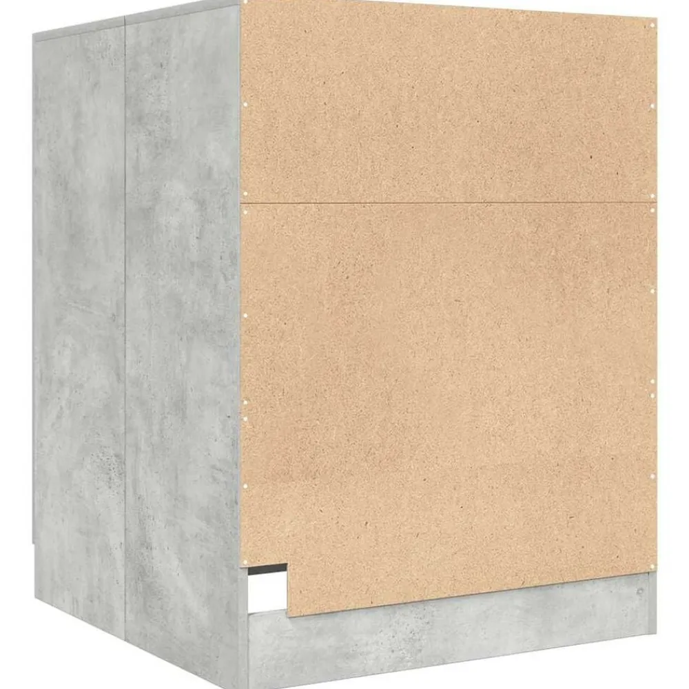 vidaXL Armario de lavadora gris hormigón 70,5x71,5x91,5 cm Gris hormigón Online