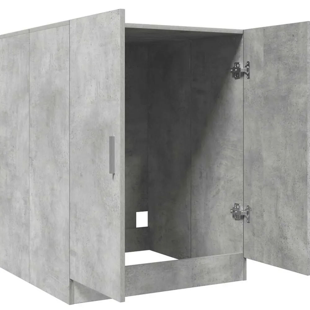 vidaXL Armario de lavadora gris hormigón 70,5x71,5x91,5 cm Gris hormigón Online