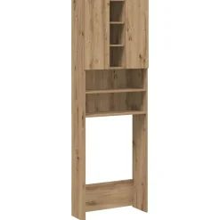 vidaXL Accesorios Para Electrodomésticos-Armario de lavadora 64x25,5x190 cm