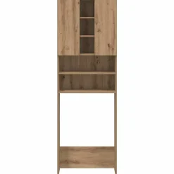 vidaXL Accesorios Para Electrodomésticos-Armario de lavadora 64x25,5x190 cm