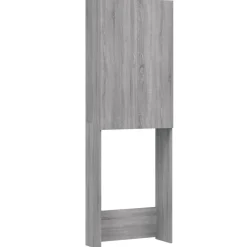 vidaXL Armario de lavadora 64x25,5x190 cm Gris sonoma Best