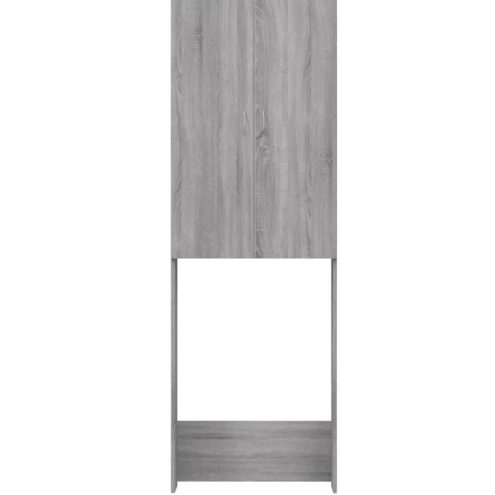 vidaXL Armario de lavadora 64x25,5x190 cm Gris sonoma Best