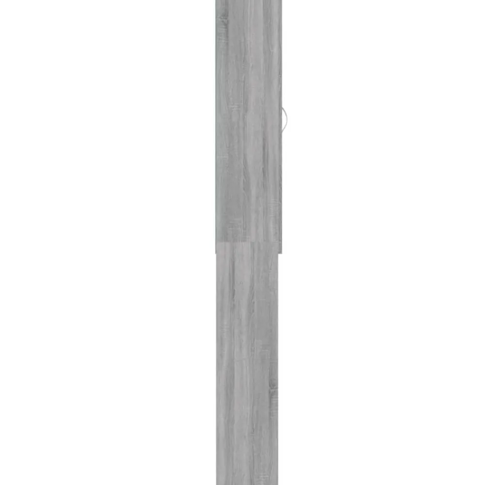 vidaXL Armario de lavadora 64x25,5x190 cm Gris sonoma Best