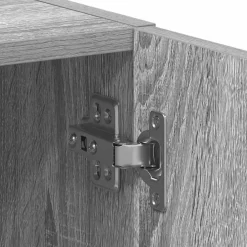 vidaXL Armario de lavadora madera ingeniería 64x24x190 cm Gris sonoma New