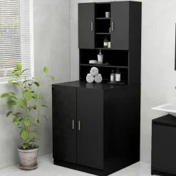 vidaXL Accesorios Para Electrodomésticos-Armario de lavadora 70,5x25,5x90 cm