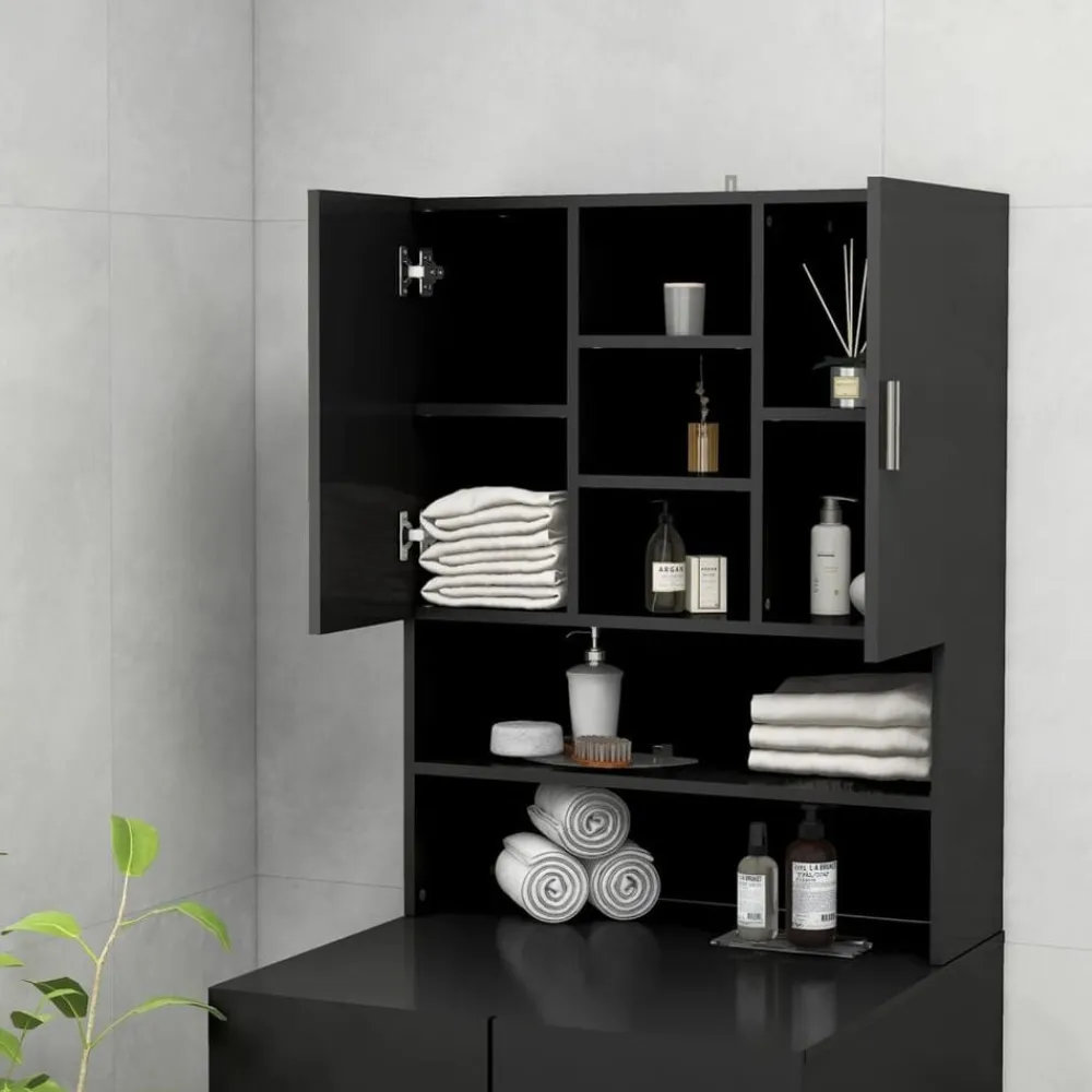vidaXL Accesorios Para Electrodomésticos-Armario de lavadora 70,5x25,5x90 cm