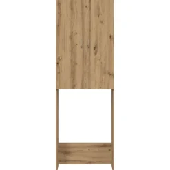 vidaXL Armario de lavadora 64x25,5x190 cm Roble artisan Clearance