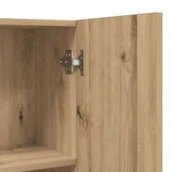 vidaXL Armario de lavadora 64x25,5x190 cm Roble artisan Clearance
