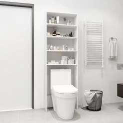 vidaXL Accesorios Para Electrodomésticos-Armario de lavadora 64x24x190 cm