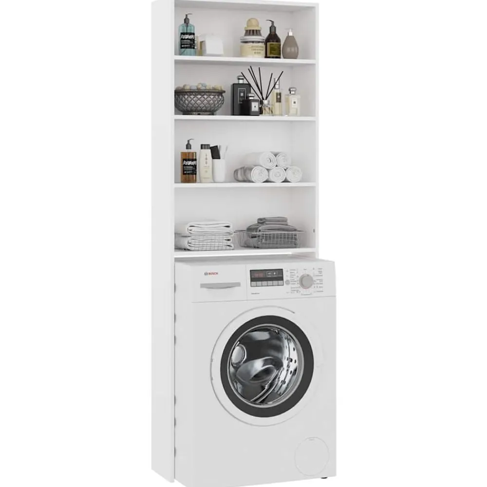 vidaXL Accesorios Para Electrodomésticos-Armario de lavadora 64x24x190 cm