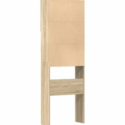 vidaXL Accesorios Para Electrodomésticos-Armario de lavadora madera ingeniería 64x24x190 cm