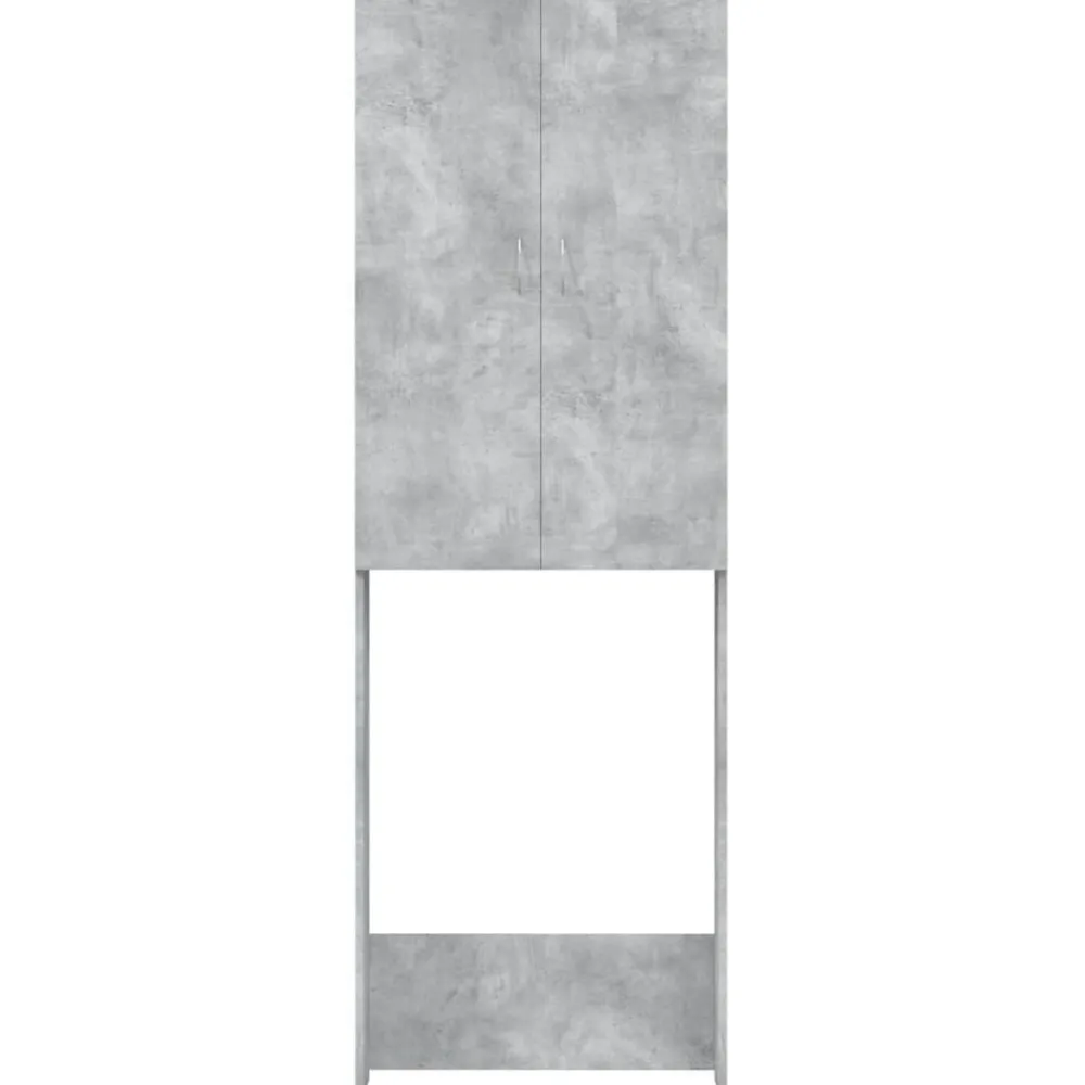 vidaXL Accesorios Para Electrodomésticos-Armario de lavadora gris hormigón 64x25,5x190 cm