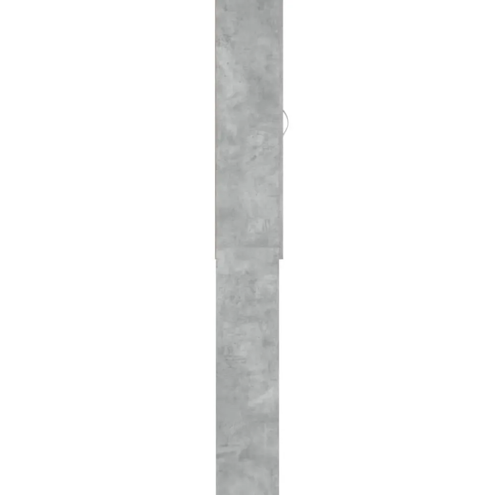 vidaXL Accesorios Para Electrodomésticos-Armario de lavadora gris hormigón 64x25,5x190 cm