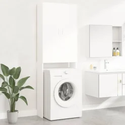 vidaXL Accesorios Para Electrodomésticos-Armario de lavadora 64x25,5x190 cm