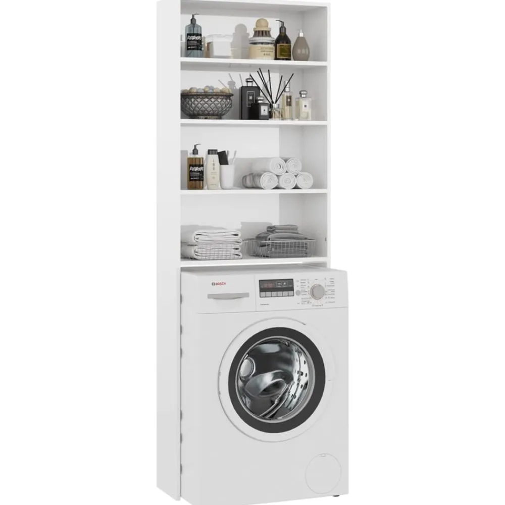 vidaXL Accesorios Para Electrodomésticos-Armario de lavadora 64x24x190 cm