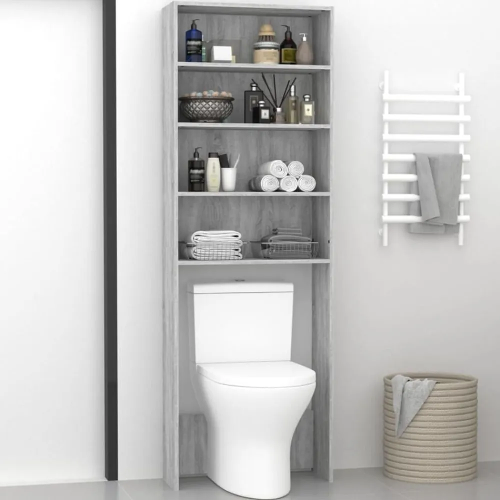 vidaXL Accesorios Para Electrodomésticos-Armario de lavadora 64x24x190 cm