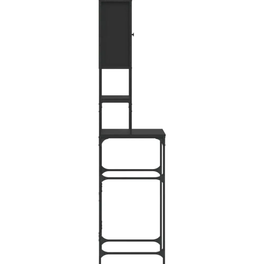 vidaXL Armario de lavadora 68x48,5x194 cm Negro Clearance