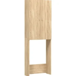 vidaXL Accesorios Para Electrodomésticos-Armario de lavadora color 64x25,5x190 cm
