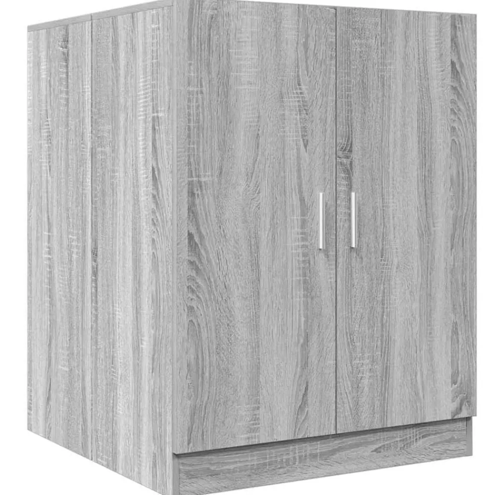 vidaXL Armario de lavadora 71x71,5x91,5 cm Gris sonoma Best