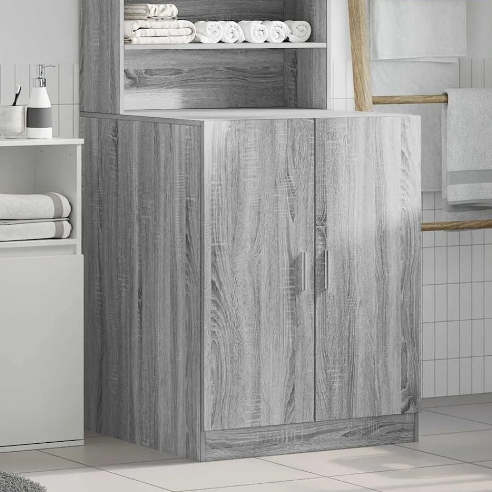 vidaXL Armario de lavadora 71x71,5x91,5 cm Gris sonoma Best