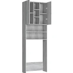 vidaXL Accesorios Para Electrodomésticos-Armario de lavadora 64x25,5x190 cm