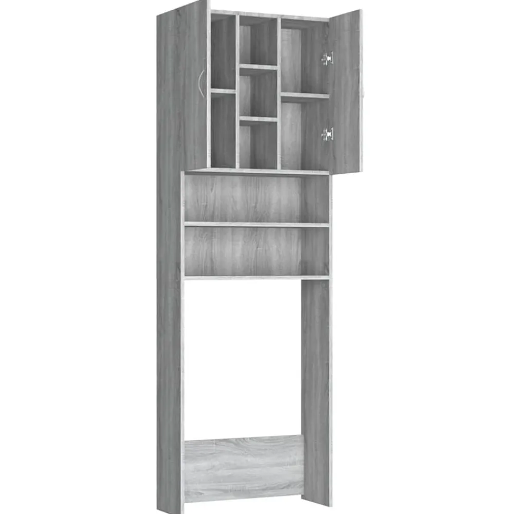 vidaXL Accesorios Para Electrodomésticos-Armario de lavadora 64x25,5x190 cm
