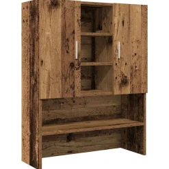 vidaXL Accesorios Para Electrodomésticos-Armario de lavadora madera envejecida 70,5x25,5x90 cm