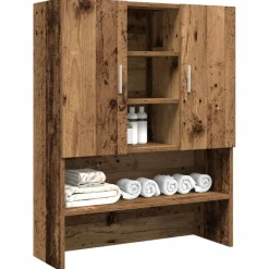 vidaXL Accesorios Para Electrodomésticos-Armario de lavadora madera envejecida 70,5x25,5x90 cm