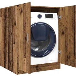 vidaXL Accesorios Para Electrodomésticos-Armario de lavadora madera envejecida 70,5x71,5x91,5 cm