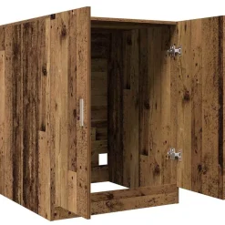 vidaXL Accesorios Para Electrodomésticos-Armario de lavadora madera envejecida 70,5x71,5x91,5 cm