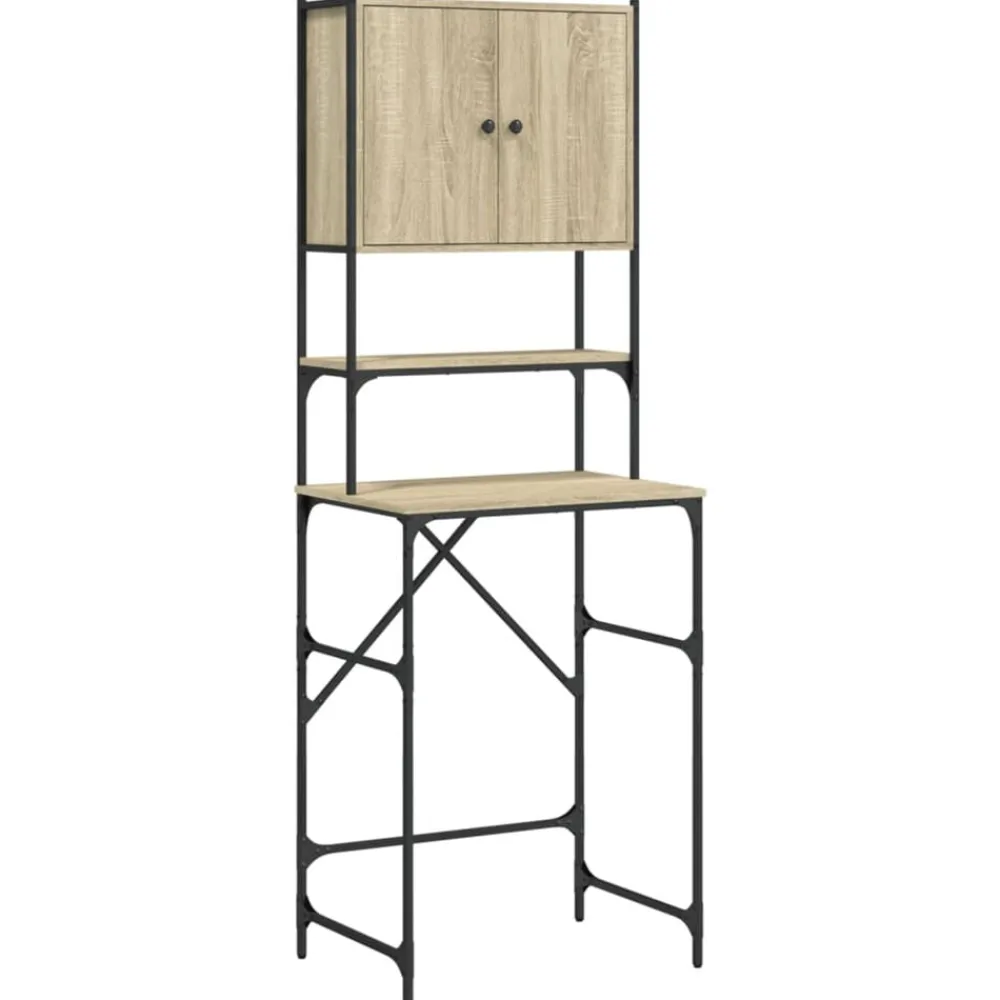 vidaXL Armario de lavadora color 68x48,5x194 cm Roble Sonoma Sale