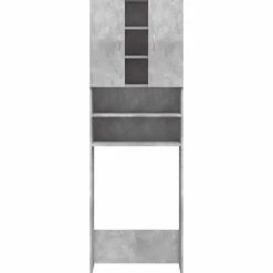 vidaXL Armario de lavadora gris hormigón 64x25,5x190 cm Gris hormigón Sale