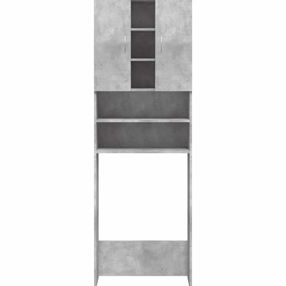 vidaXL Armario de lavadora gris hormigón 64x25,5x190 cm Gris hormigón Sale