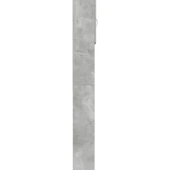 vidaXL Armario de lavadora madera ingeniería gris hormigón 64x24x190cm Gris hormigón Sale