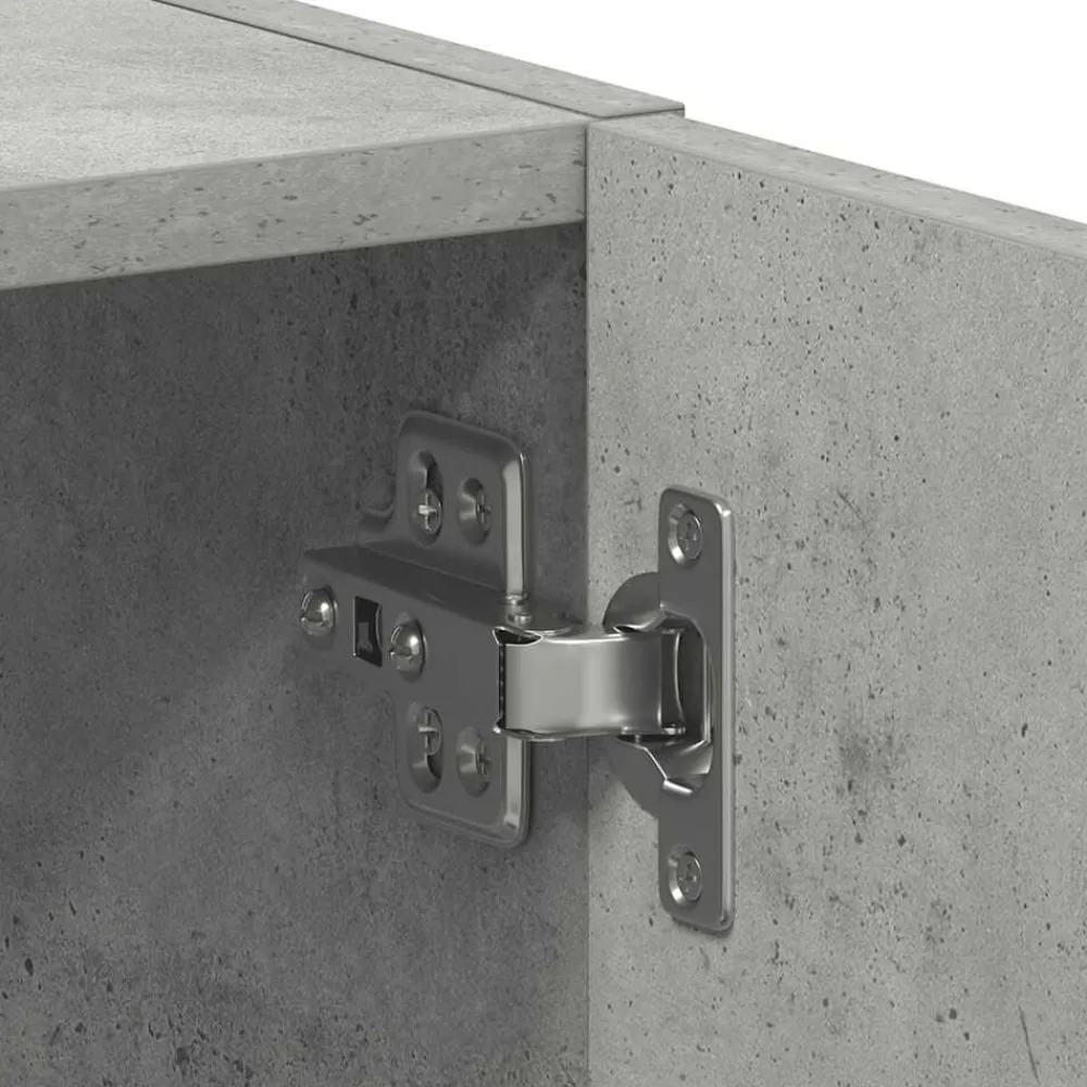 vidaXL Armario de lavadora madera ingeniería gris hormigón 64x24x190cm Gris hormigón Sale